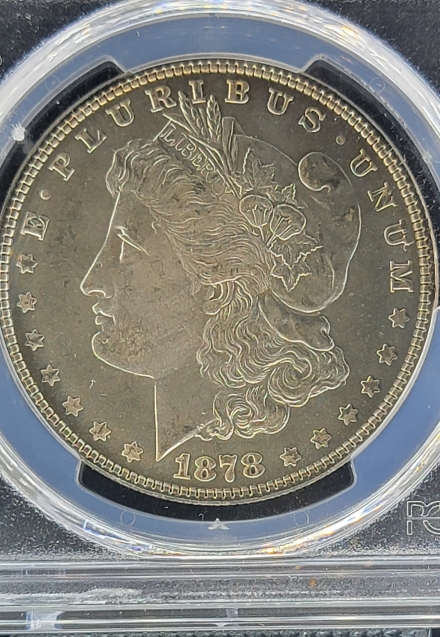 1878 7/8TF, Weak Morgan Dollar PCGS MS65