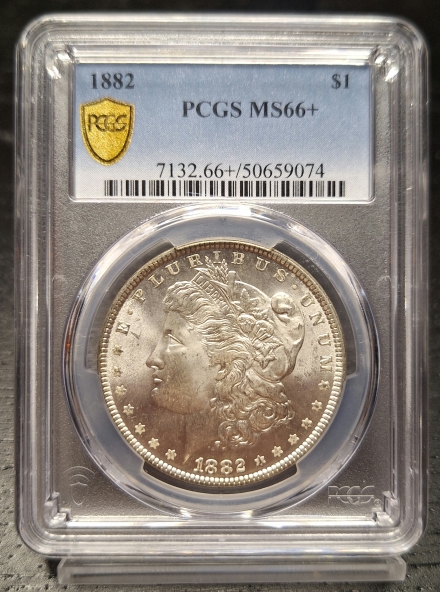 1882 VAM 37 Doubled date Morgan Dollar PCGS MS66+