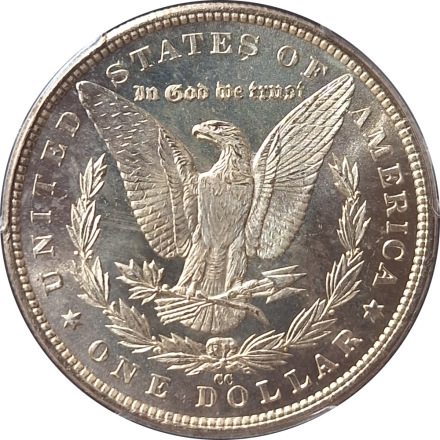 1883-CC PCGS MS63PL Morgan Dollar with strong Obverse die clash  