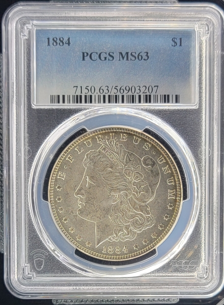 1884 Morgan Dollars  PCGS MS63