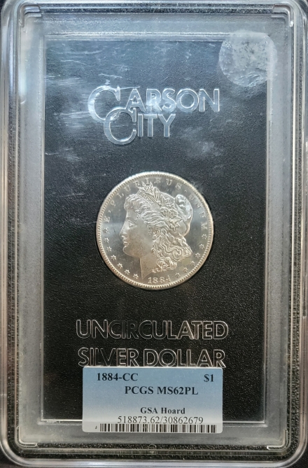1884-CC GSA Hoard Morgan Dollars  PCGS MS62PL VAM-2 