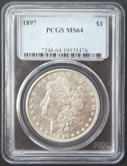 1897 Morgan Dollars  PCGS MS64