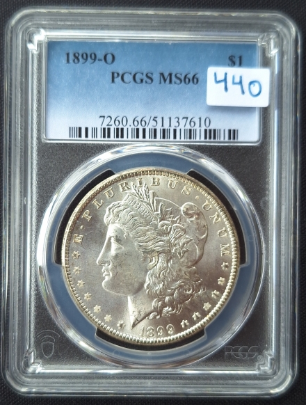 1899-O Morgan Dollars  PCGS MS66