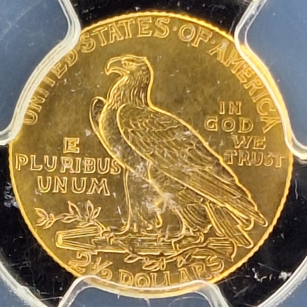 1909 Indian Head $2 1/2  PCGS AU58