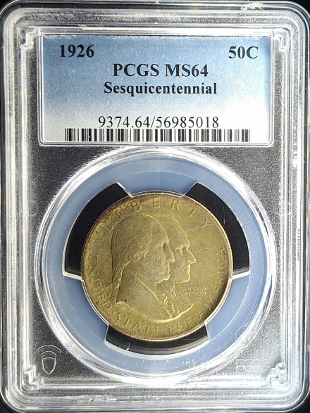 1926 Sesquicentennial Silver Commemoratives PCGS MS64