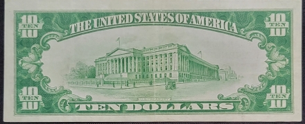 1929 $10 National Bank Note – The Riggs National Bank, Washington D.C. #5046 Very Fine
