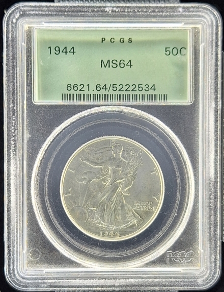 1944 Walking Liberty Half Dollars  PCGS MS64