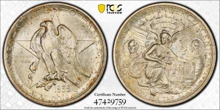 1935 Texas Silver Commemoratives PCGS MS67