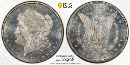 1880-S Morgan Dollars  PCGS MS63PL