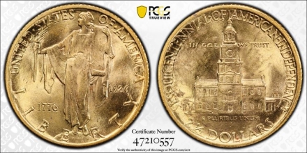 1926 Sesquicentennial Gold Commemoratives  PCGS MS64