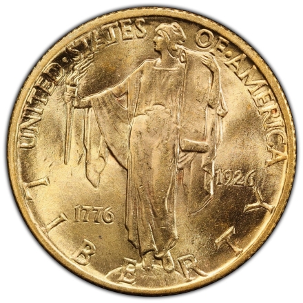 1926 Sesquicentennial Gold Commemoratives  PCGS MS64