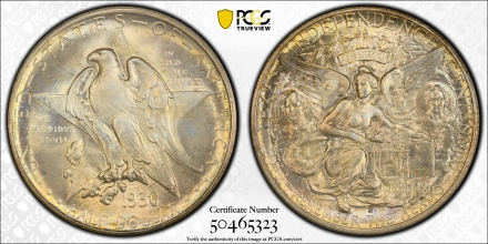 1936-D Texas Silver Commemoratives PCGS MS67