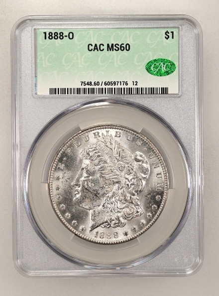 1888-O Morgan Dollars  CACG MS60