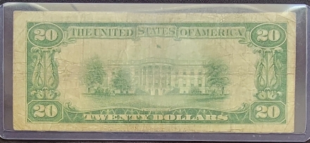 $20 VG-F Charter 4866 - Beeville Texas, The Commercial National Bank of 