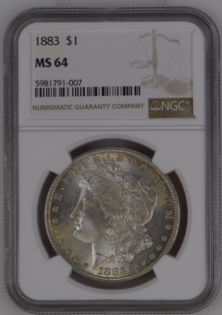 1883 VAM-20 Morgan Dollars  NGC MS64