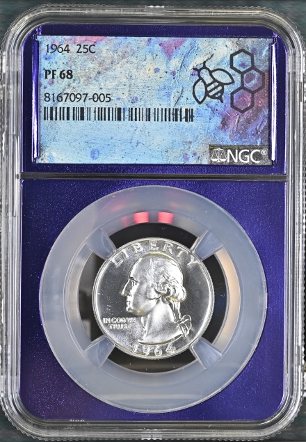 1964 Washington Quarters  NGC PF 68
