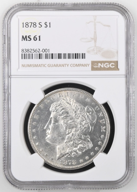 1878-S Morgan Dollars  NGC MS61