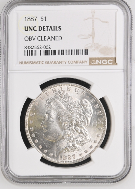 1887 Morgan Dollars  NGC UNC DETAILS