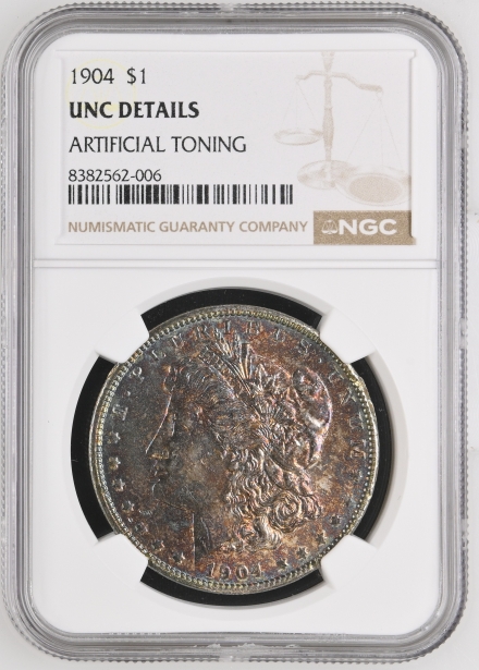 1904 VAM-6A Morgan Dollars  NGC UNC DETAILS