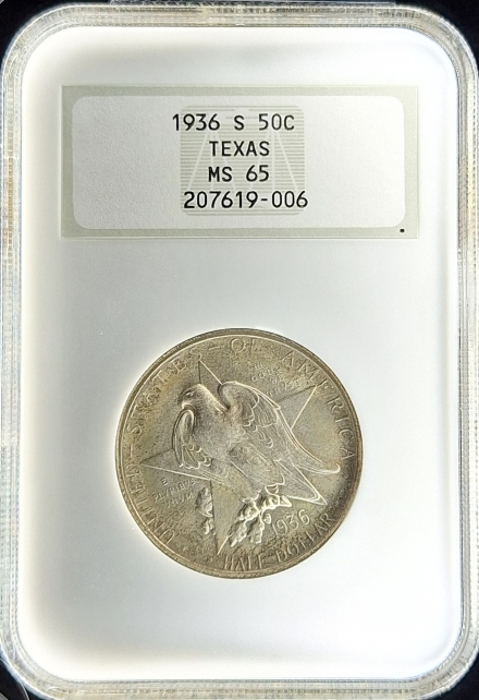 1936-S Texas Silver Commemoratives NGC MS65