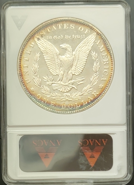 1889 $1 in rare ANACS 2nd Generation slab MS61 PL